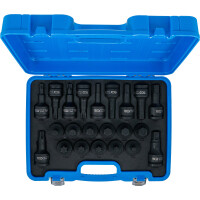 BGS 6185 Kraft-Bit-Einsatz-Satz | Antrieb Innenvierkant 20 mm (3/4") | Innensechskant, T-Profil (für Torx) | 22-tlg.