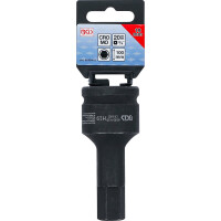 BGS 6185-H19 Kraft-Bit-Einsatz | Länge 100 mm | Antrieb Innenvierkant 20 mm (3/4") | Innensechskant 19 mm