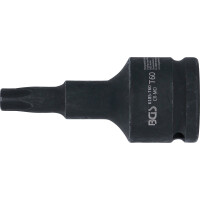 BGS 6185-T60 Kraft-Bit-Einsatz | Länge 100 mm | Antrieb Innenvierkant 20 mm (3/4") | T-Profil (für Torx) T60