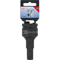 BGS 6185-T80 Kraft-Bit-Einsatz | Länge 100 mm | Antrieb Innenvierkant 20 mm (3/4") | T-Profil (für Torx) T80