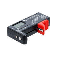 BGS Diy 63503 Digitaler Batterie-Tester | 1,5 V / 9 V