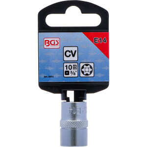 BGS 6414 Steckschlüssel-Einsatz E-Profil | Antrieb Innenvierkant 10 mm (3/8") | SW E14