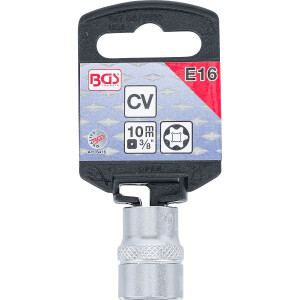 BGS 6416 Steckschlüssel-Einsatz E-Profil | Antrieb Innenvierkant 10 mm (3/8") | SW E16