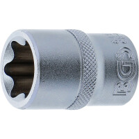 BGS 6422 Steckschlüssel-Einsatz E-Profil | Antrieb Innenvierkant 12,5 mm (1/2") | SW E22