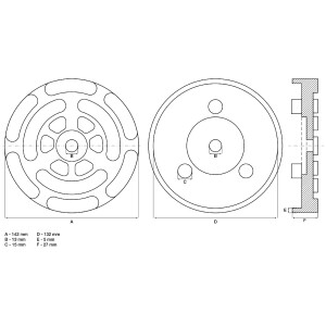 BGS 6476-2 Gummiteller | für Hebebühnen |...