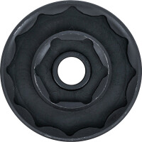 BGS 6658 Kraft-Steckschlüssel-Einsatz Sechskant / Zwölfkant | 12,5 mm (1/2") | für Ducati Radbefestigung | SW 30 / 55 mm