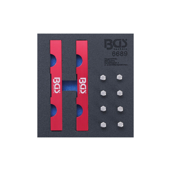 BGS 6689 Werkstattwageneinlage 1/6: Motor-Einstellwerkzeug-Satz | für Mercedes-Benz M642