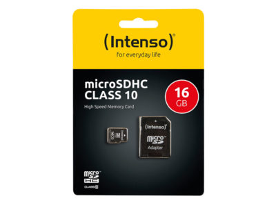 Bild der INTENSO 3413470 microSD-KARTE 16GB 10MB/S MIT ADAPTER