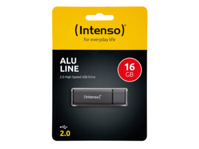 Bild vom INTENSO 3521471 ALU LINE USB STICK 16GB 28MBS USB 2.0 ANTHRAZIT