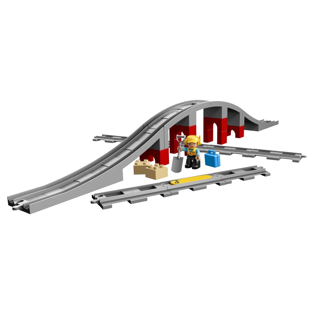 Bild vom LEGO 10872 DUPLO Eisenbahnbrücke und Schienen, Konstruktionsspielzeug
