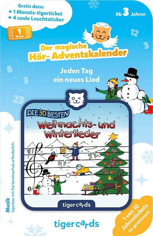 Bild vom Tigermedia TIG4522 Hör-Adventskalender Die 30 Besten - Winter- und Weihnachtslieder