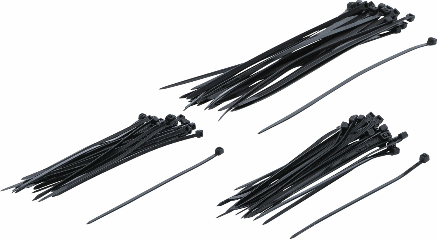 Bild vom/der BGS Diy Kabelbinder-Sortiment | schwarz | 100 - 200 mm | 75-tlg.