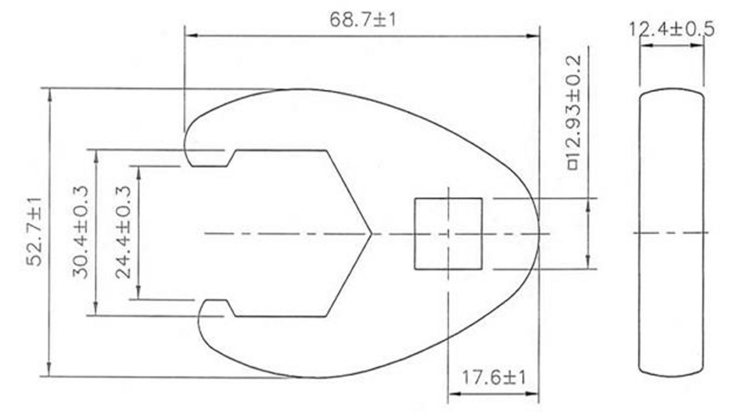 5 mm (1/2") | SW 30 mm