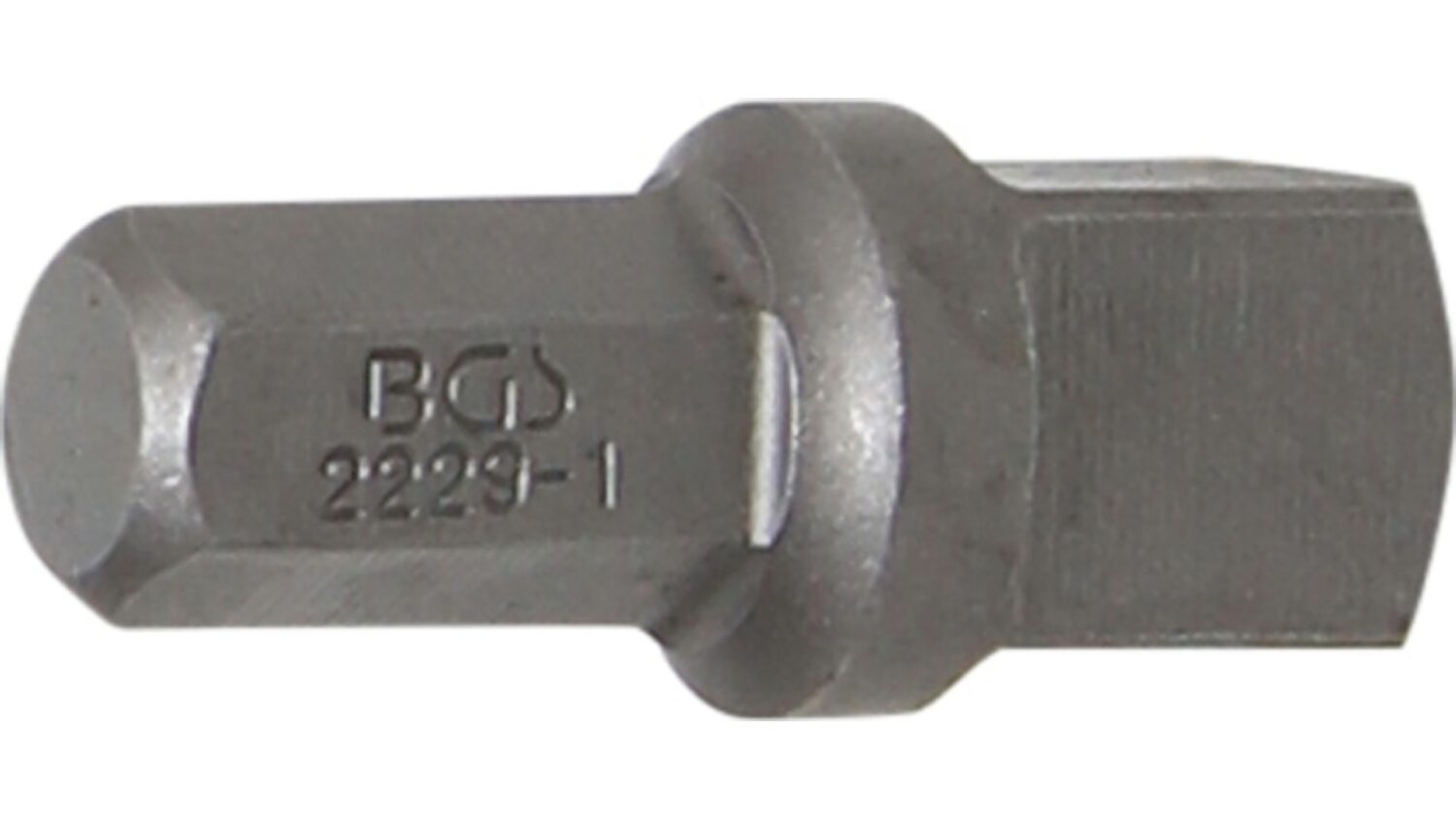 Bild vom BGS 2229-1 Bit-Knarren-Adapter | Außensechskant 8 mm (5/16") - Außenvierkant 10 mm (3/8") | 30 mm