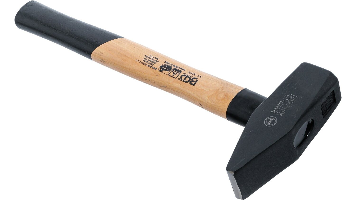 BGS 52315 Schlosserhammer | Hickory-Stiel | DIN 1041 | 1500 g – Bild 2