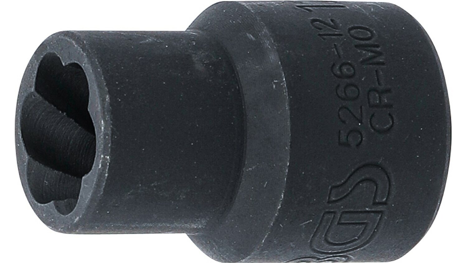 Bild vom BGS 5266-12 Spiral-Profil-Steckschlüssel-Einsatz / Schraubenausdreher | Antrieb Innenvierkant 12
