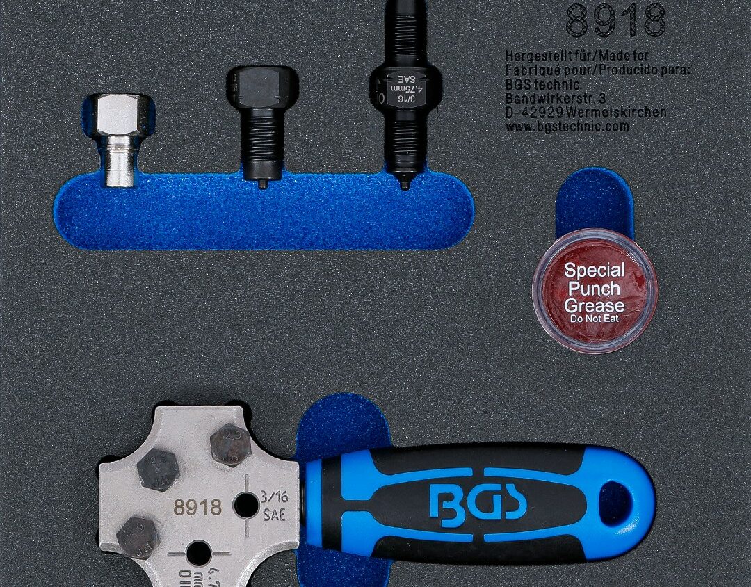 Bild vom BGS 8918 Werkstattwageneinlage 1/6: Bördelgerät | SAE und DIN 4