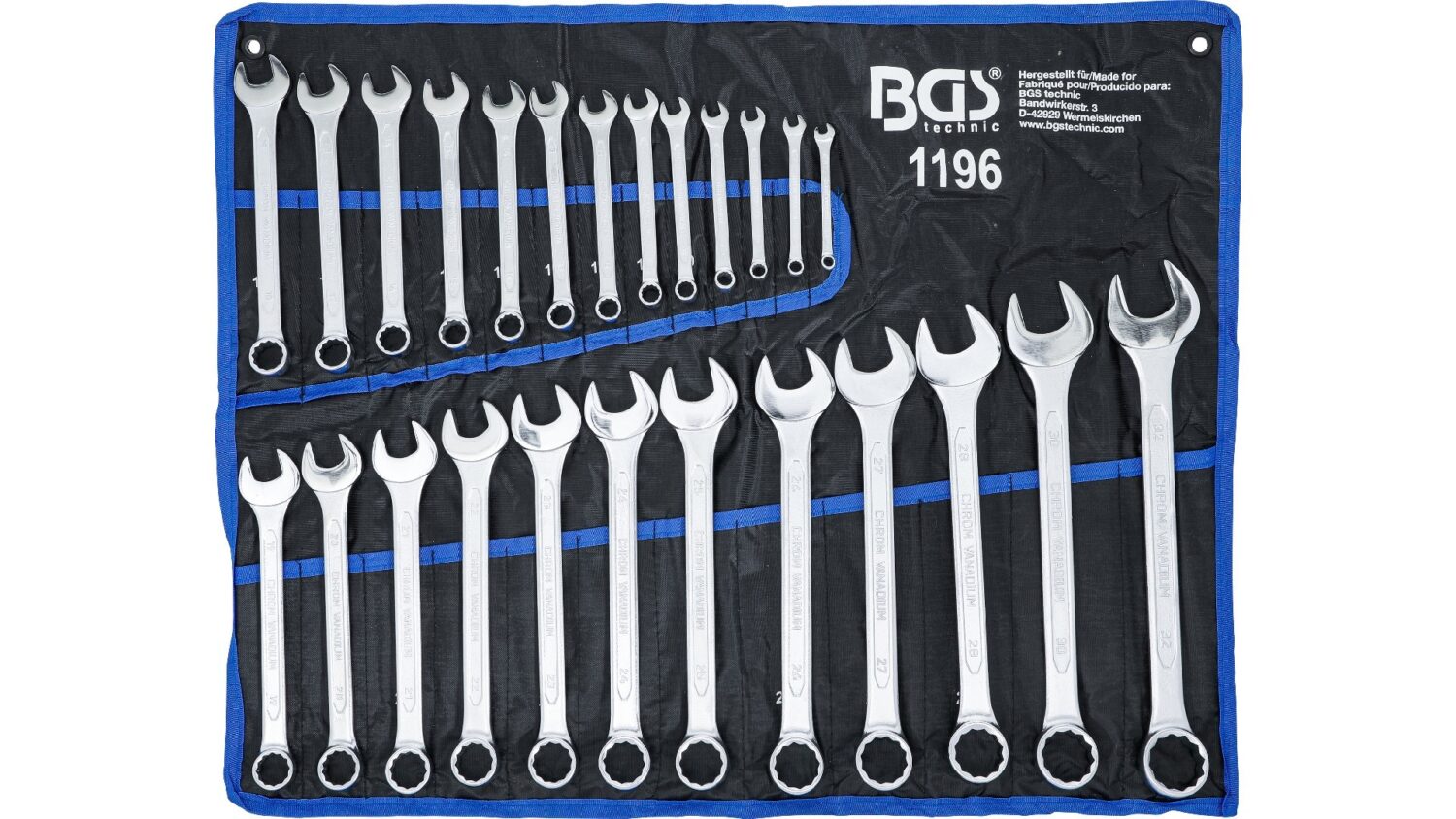 BGS 1196 Maul-Ringschlüssel-Satz | SW 6 - 32 mm | 25-tlg.