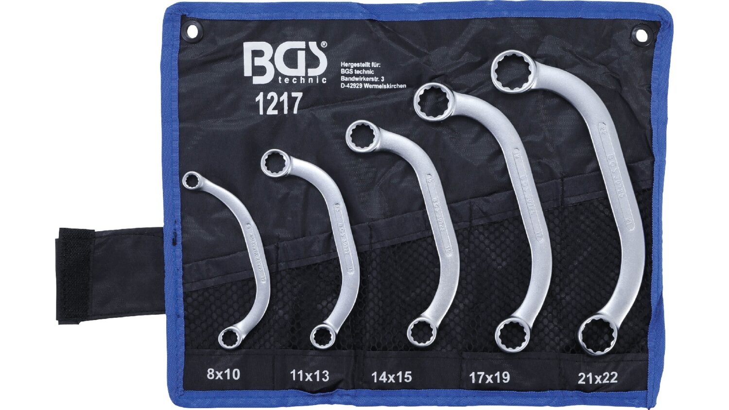 BGS 1217 Starter- und Blockschlüssel-Satz | 8 x 10 - 21 x 22 mm | 5-tlg.
