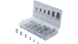 BGS 14127 Nietmuttern-Sortiment | Aluminium | 150-tlg.