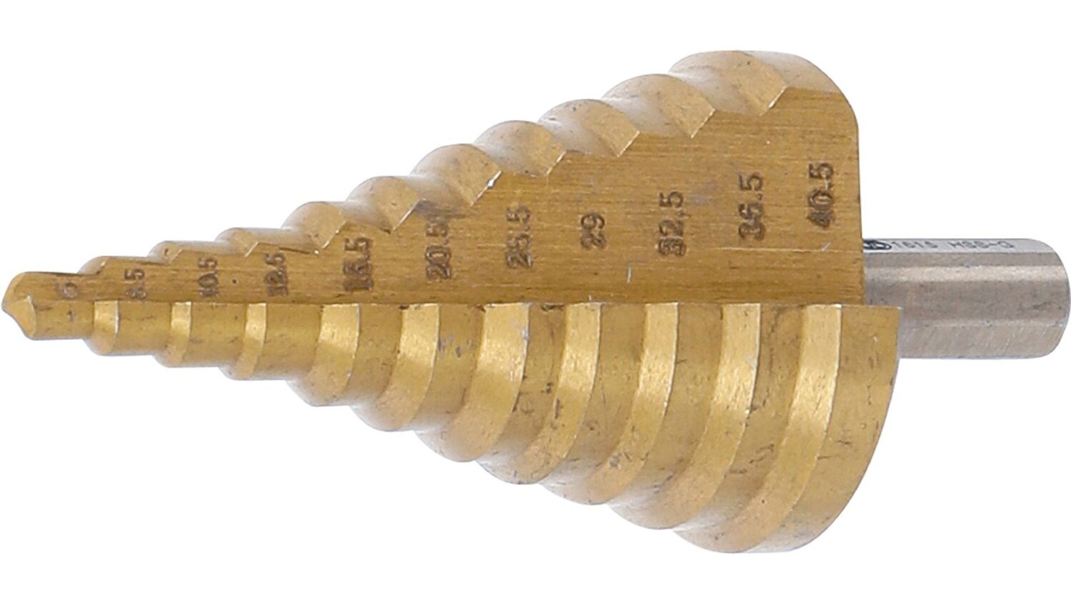 BGS 1615 Stufenbohrer | titannitriert | Ø 6 - 40,5 mm