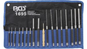 BGS 1695 Splintentreiber-Satz | 100 - 150 - 200 mm | 1,5 - 9,5 mm | inkl. Körner | 18-tlg.