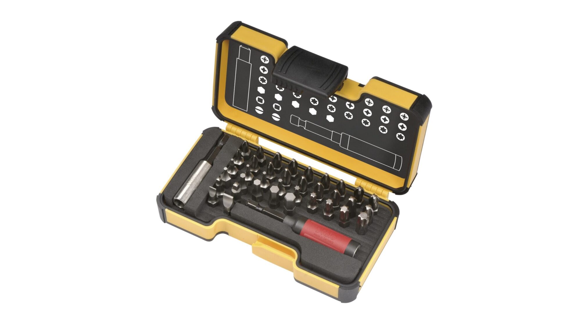 Felo XS-Strongbox Bits 38 38-tlg. SL/PH/PZ/HEX/SQ/TORX®/Star/BH