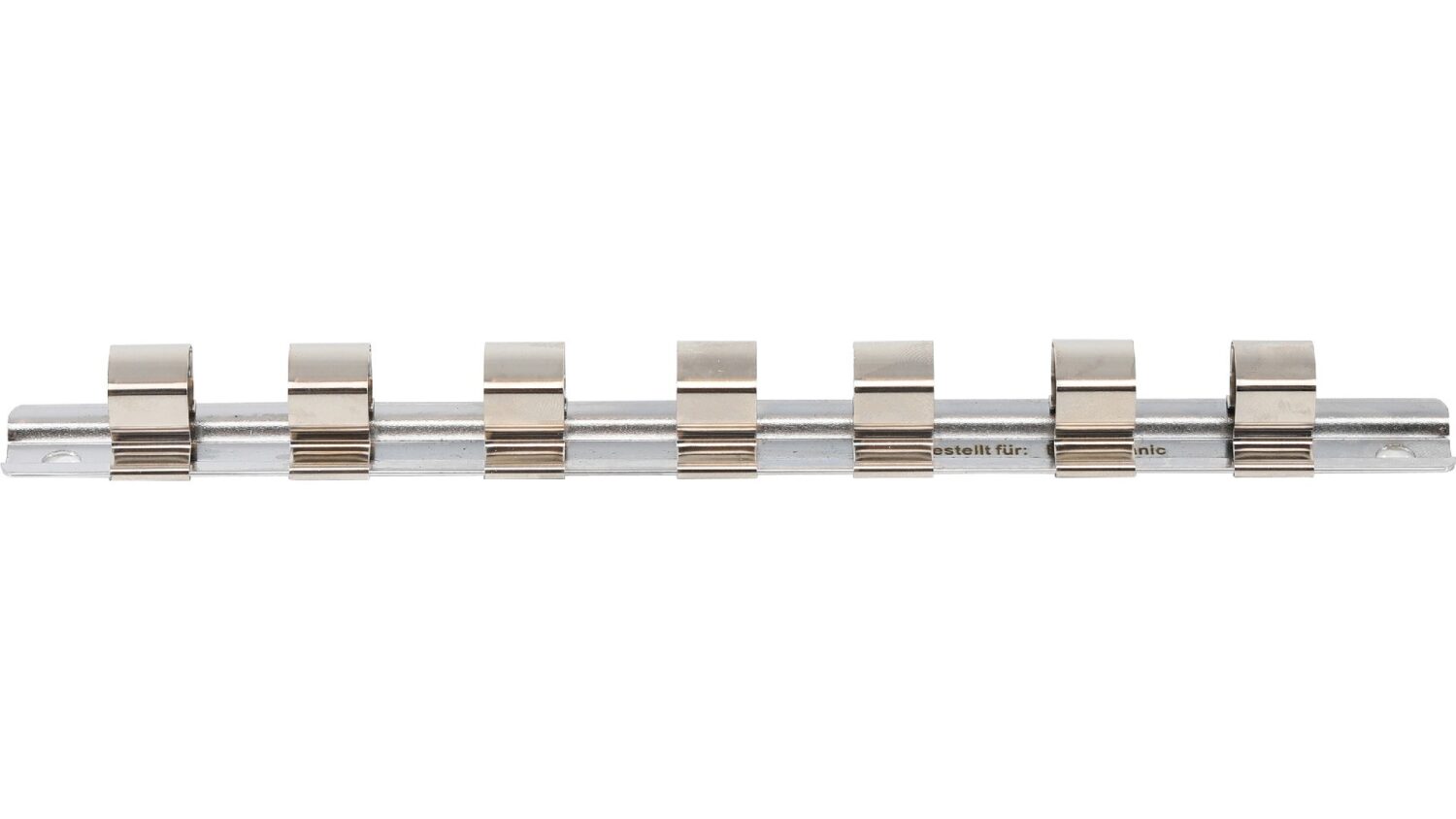 BGS 2318 Aufsteckschiene mit 7 Clips | 12,5 mm (1/2")