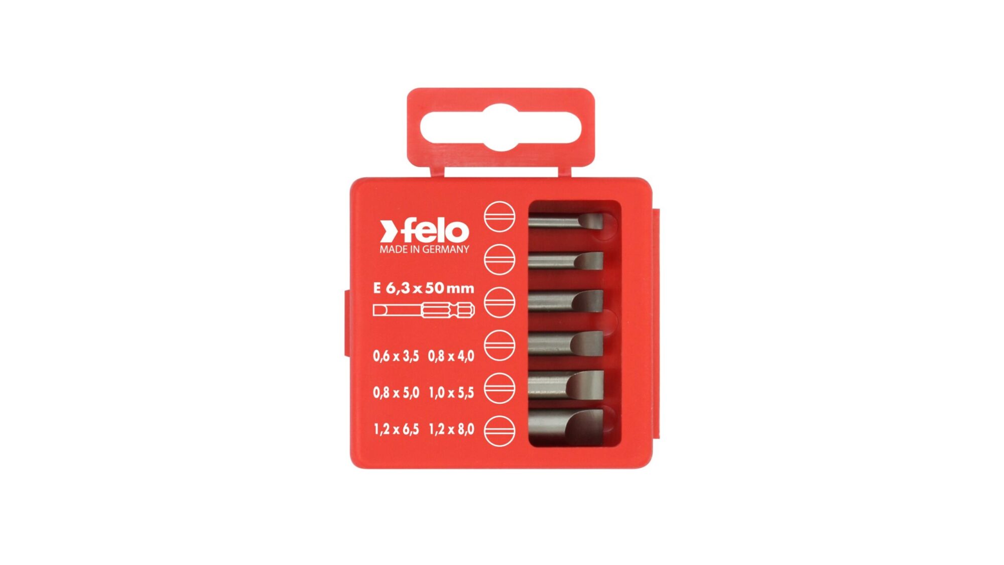 Felo Bit-Box Profi E 6,3 x 50 mm 6-tlg. SL