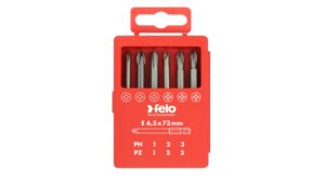 Felo Bit-Box Profi E 6,3 x 73 mm 6-tlg. PZ/PH