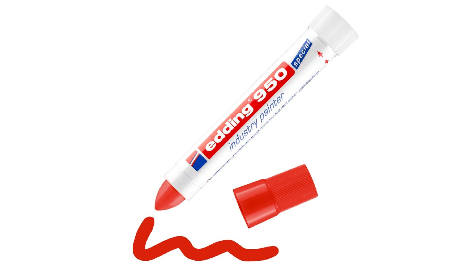edding 950 Industrie Pastenmarker rot 4-950002