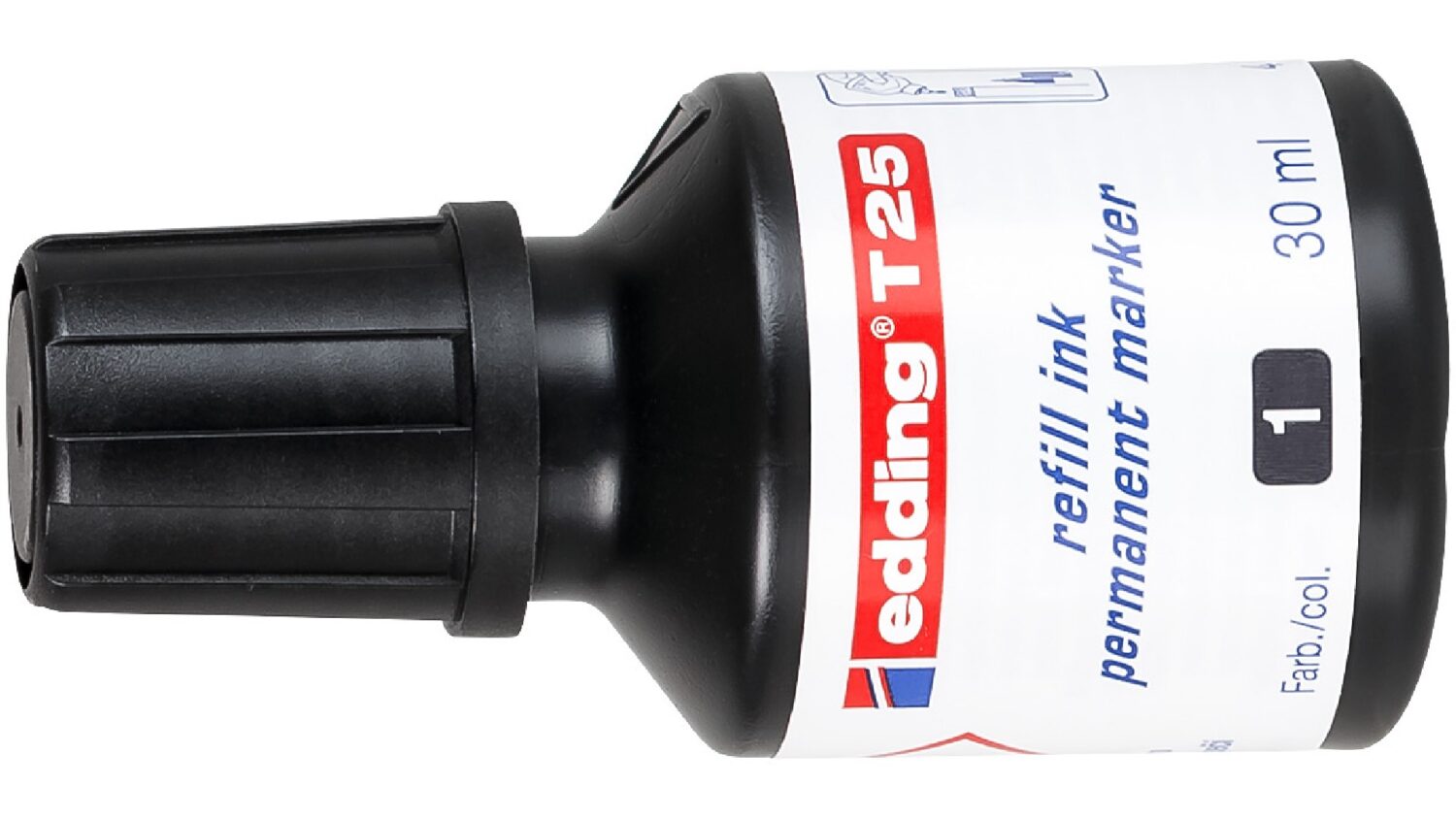 edding T 25 Nachfülltinte Permanentmarker schwarz 4-T25001