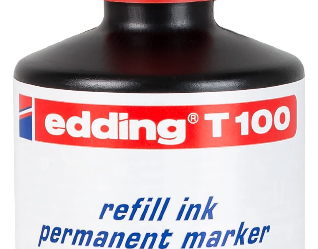 edding T 100 Nachfülltinte Permanentmarker rot 4-T100002