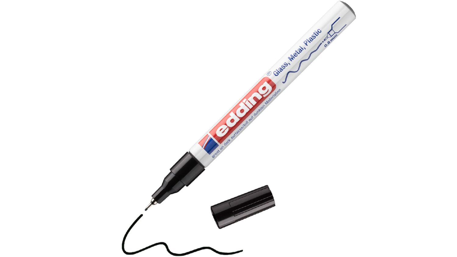 edding 780 Glanzlackmarker 1er-Blister schwarz 4-780-1-1001