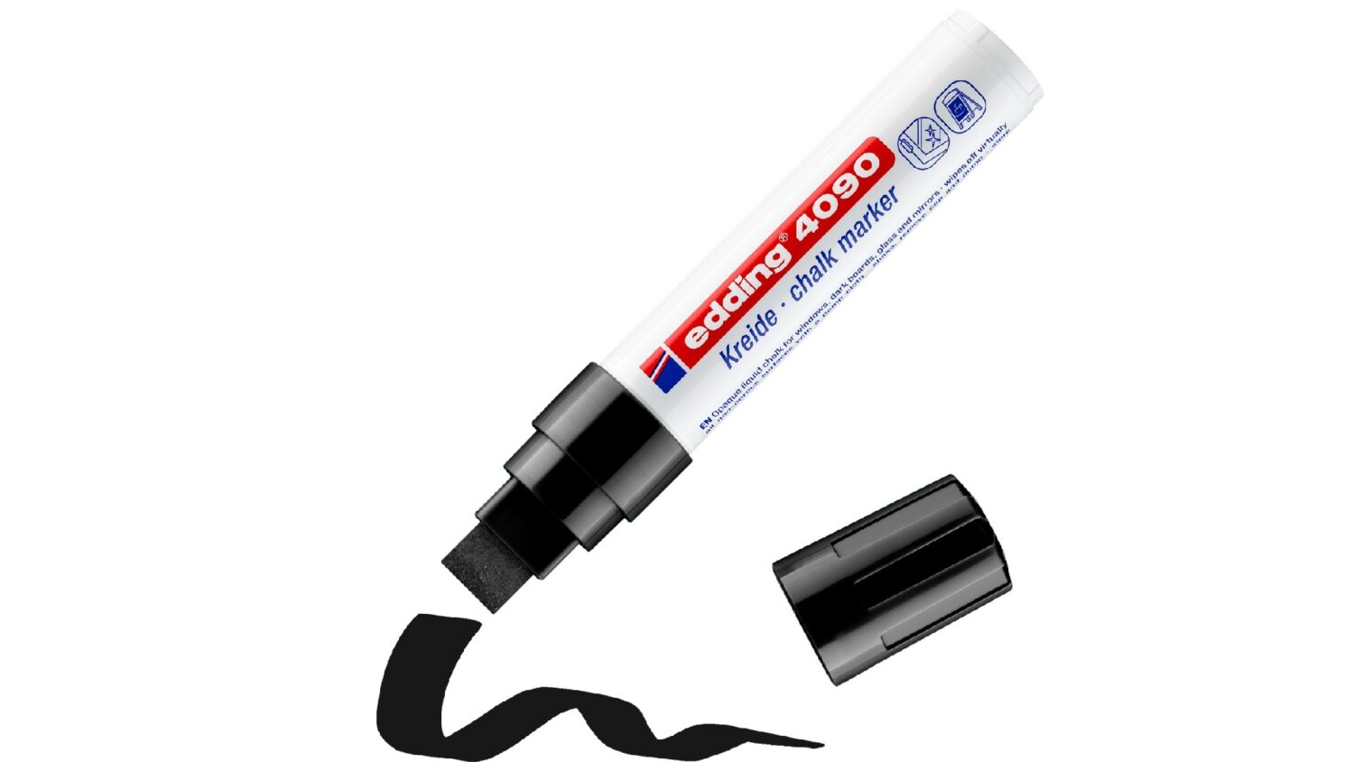 edding 4090 Kreidemarker 1er-Blister schwarz 4-4090-1-1001