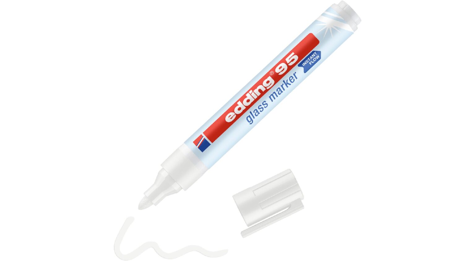 edding 95 Glasmarker 1er-Blister weiß 4-95-1-1049