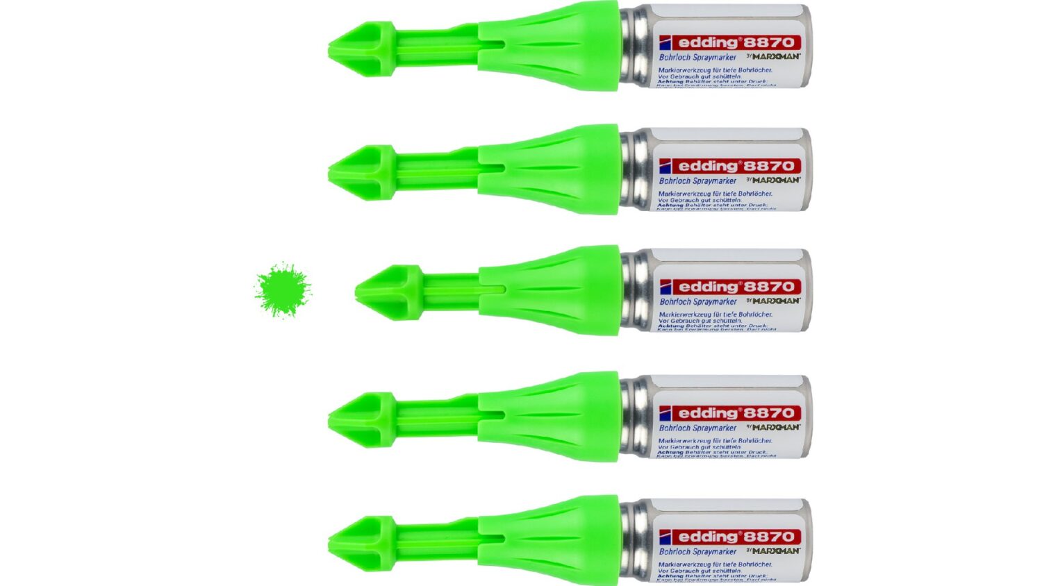 edding 8870 Bohrloch Spraymarker neongrün 4-8870-064