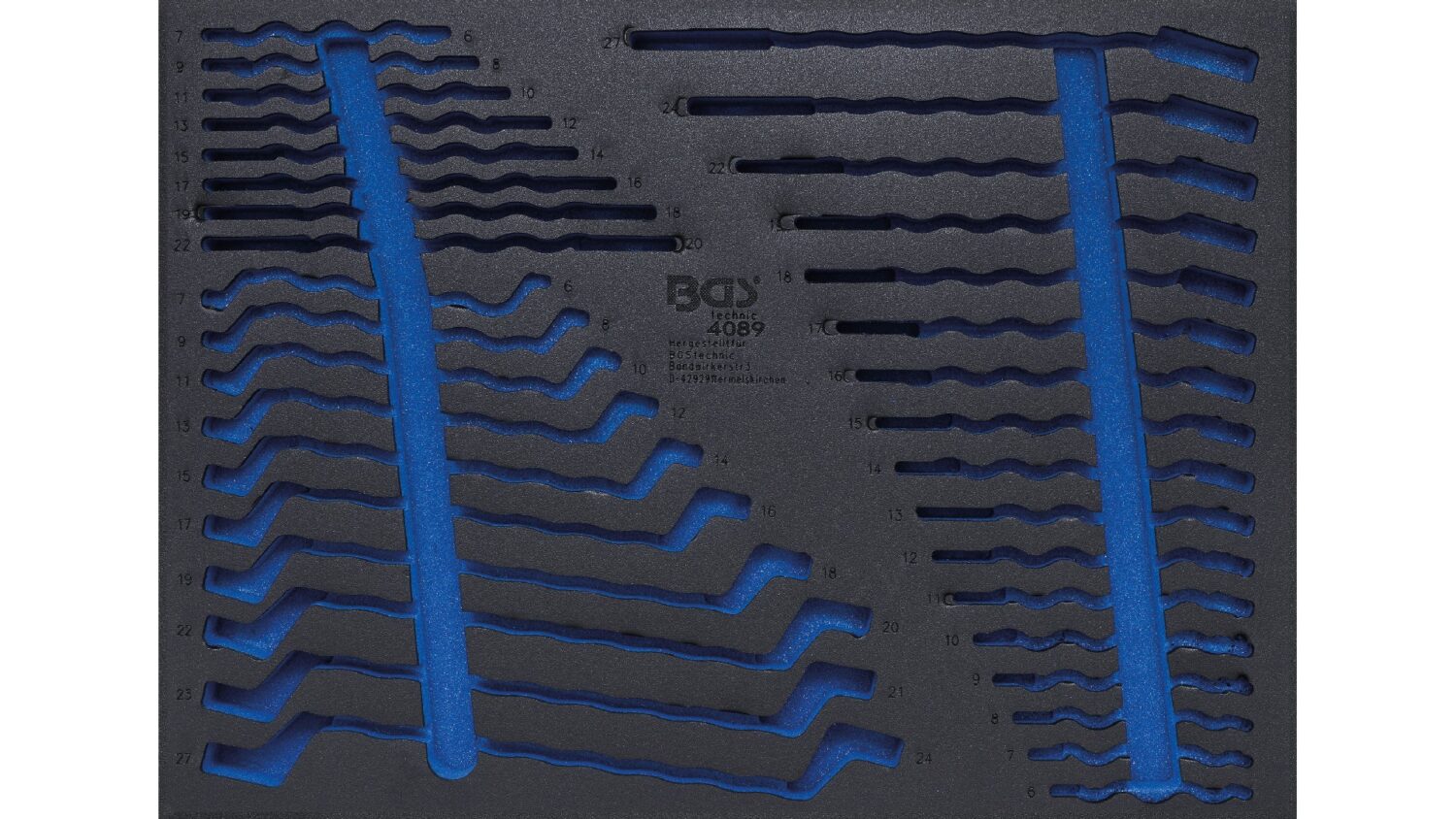 BGS 4089-1 Werkstattwageneinlage 3/3 | leer | für Art. 4089