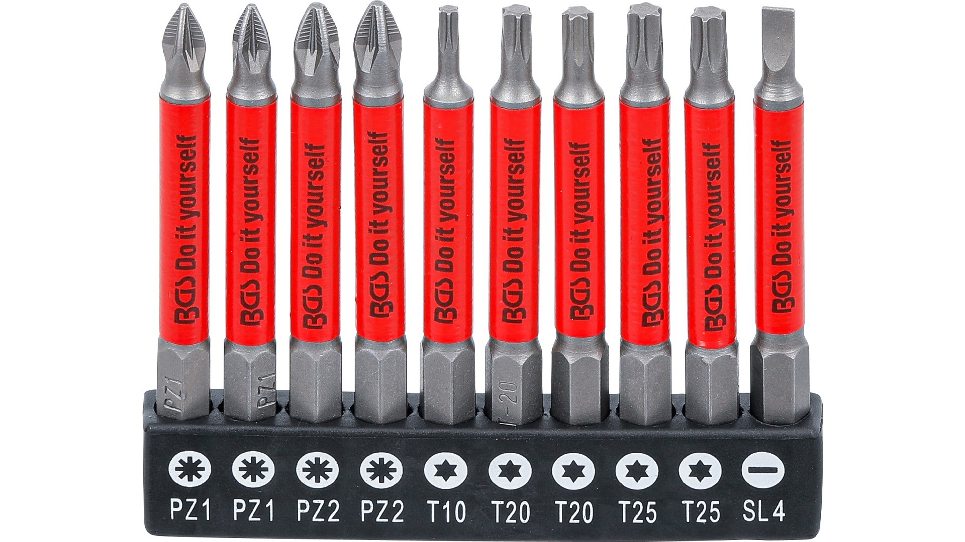 BGS 4831 Antirutsch-Bit-Satz | magnetisch | 70 mm | 10-tlg.