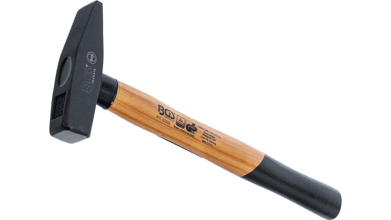 BGS 52305 Schlosserhammer | Hickory-Stiel | DIN 1041 | 500 g