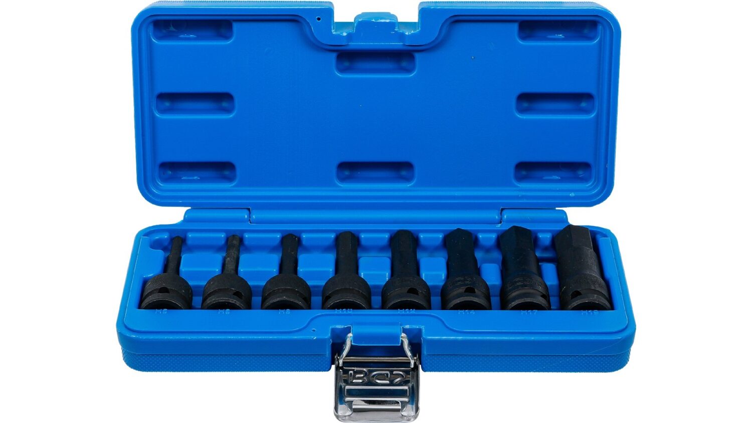 BGS 5481 Kraft-Bit-Einsatz-Satz | Antrieb Innenvierkant 12,5 mm (1/2") | Innensechskant 5 - 19 mm | 8-tlg.