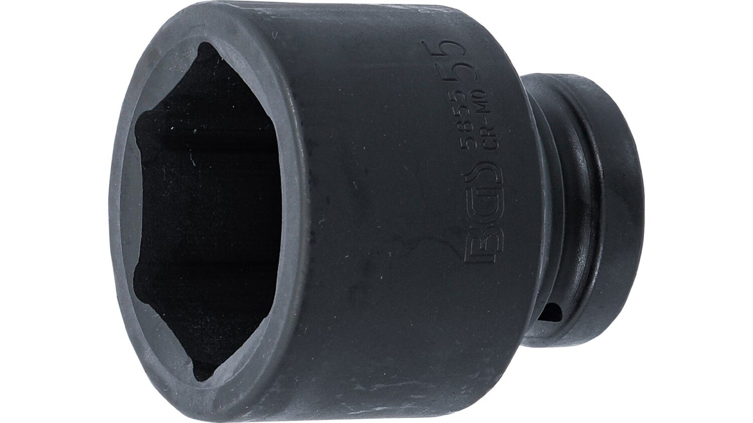 BGS 5855 Kraft-Steckschlüssel-Einsatz Sechskant | Antrieb Innenvierkant 25 mm (1") | SW 55 mm