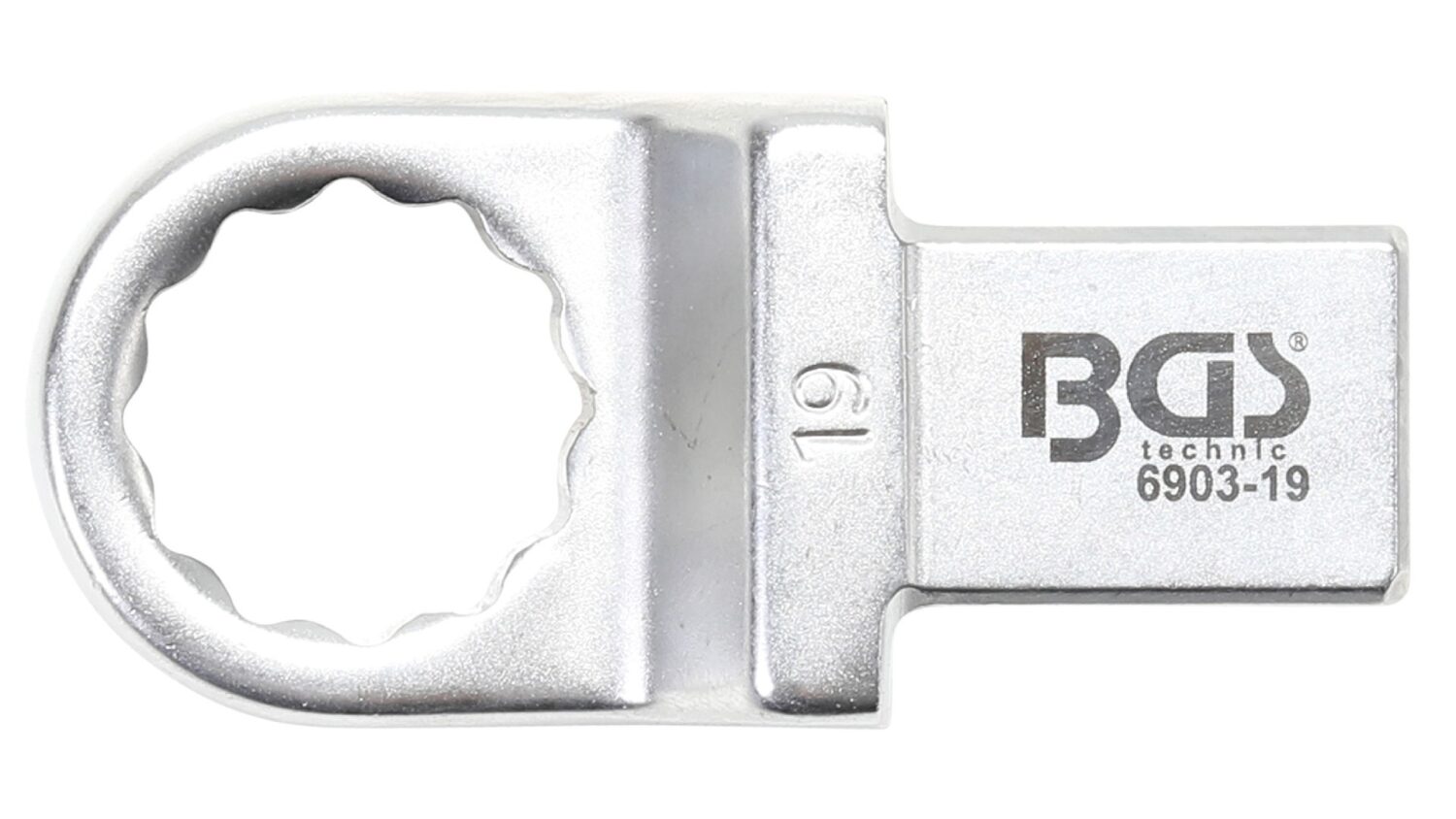 BGS 6903-19 Einsteck-Ringschlüssel | 19 mm | Aufnahme 14 x 18 mm