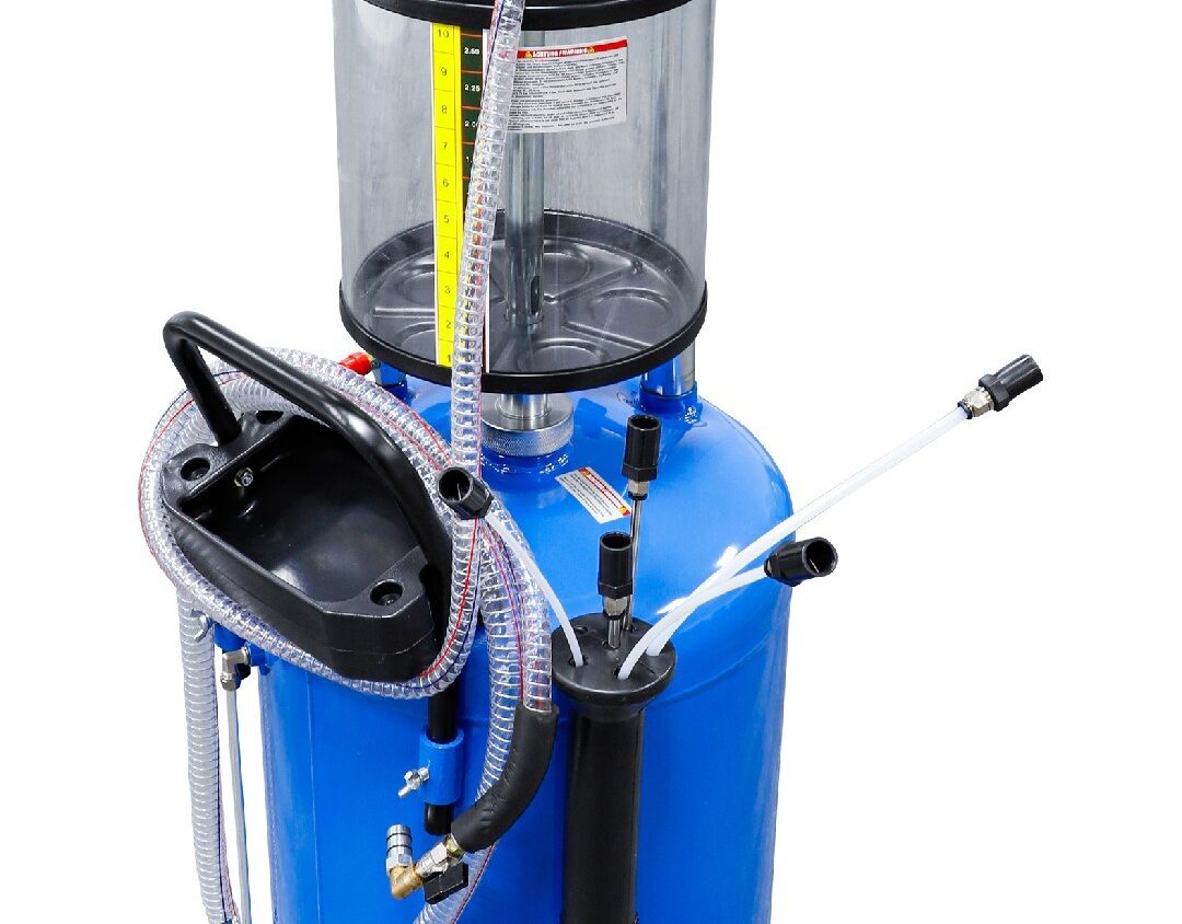 BGS 7003 Druckluft-Öl-Absauggerät mit Altöl-Aufnahmebehälter | 80 l