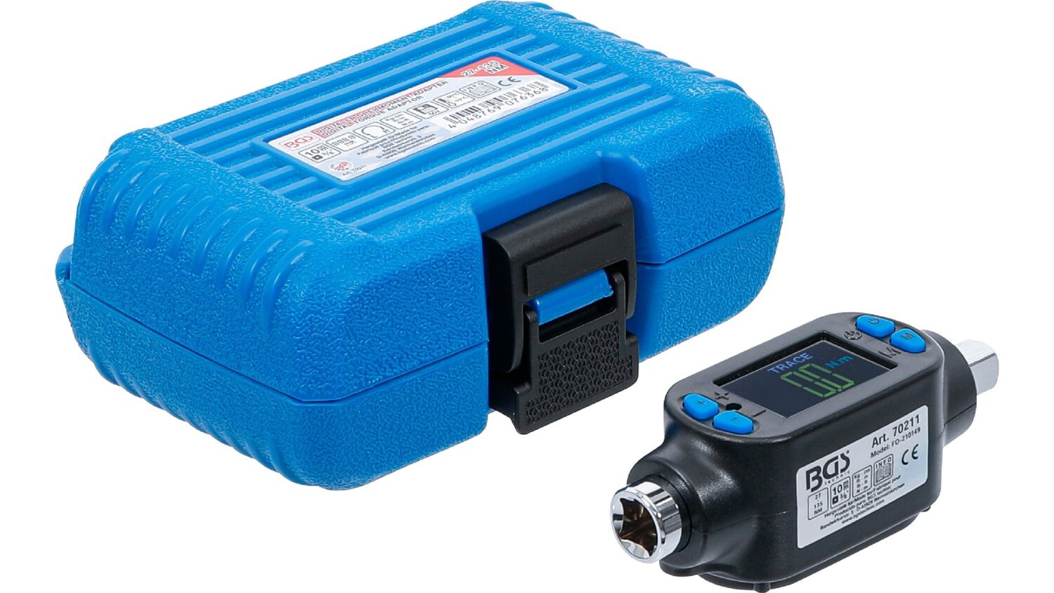 BGS 70211 Digitaler Drehmoment-Adapter | 10 mm (3/8") | 27 - 135 Nm