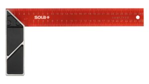 Sola Schreinerwinkel rot SRC 400 beschichtet,400x170mm