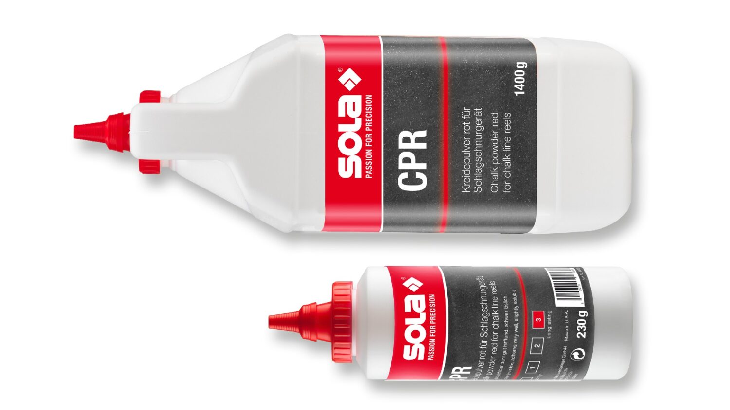 Sola Schlagschnurkreide CPR 1400 in Flaschen à 1400 g