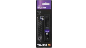 TAJIMA DORA RAZAR BLACK CUTTERKLINGEN 18 mm Spender mit 10 Klingen SB-Karte