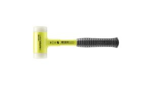 SUPERCRAFT-Schonhammer mit bruchsicherem Stahlrohrstiel, gelb-fluoreszierend beschichtet und ergonomisch geformtem, rutschsicherem Griff | D=50 mm | 3377.150