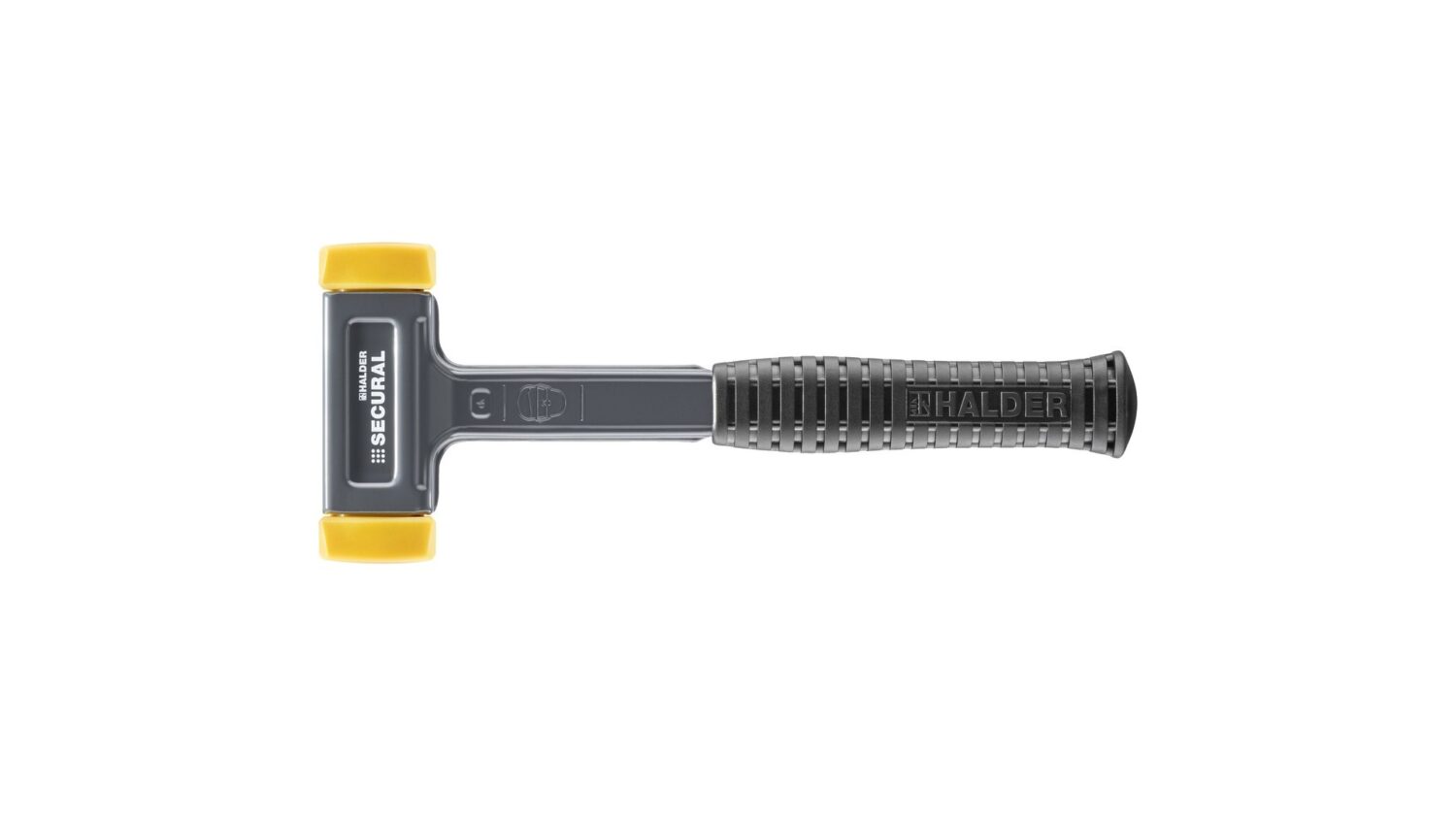 SECURAL-Schonhammer, Kopf und Stiel bruchsicher aus einem Stück Stahl, Schlageinsätze rechteckig | l=30 mm / b=40 mm | 3380.040